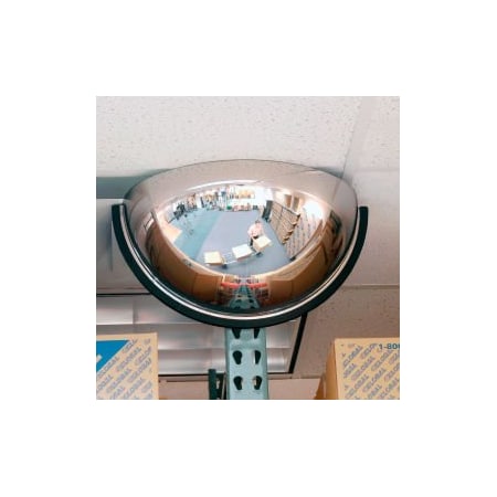 Vision Metalizers Half Dome Panoramic Acrylic Mirror, Indoor, 32" Dia., 180 Degree Viewing Angle DPB3212